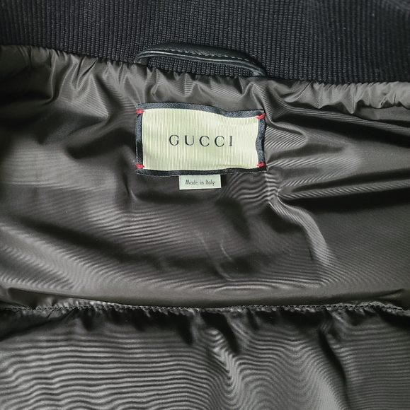 Gucci leather goose down puffer coat - Picture 11 of 16